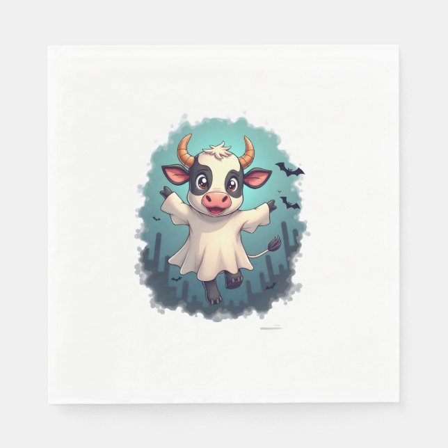 Cow Ghost Boo-levard Serviette (Vorderseite)