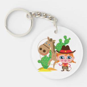 Cow-girl et cheval