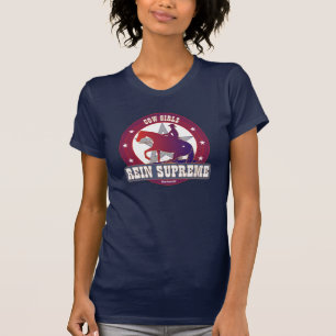 Cow-girls retenant le T-shirt de cheval
