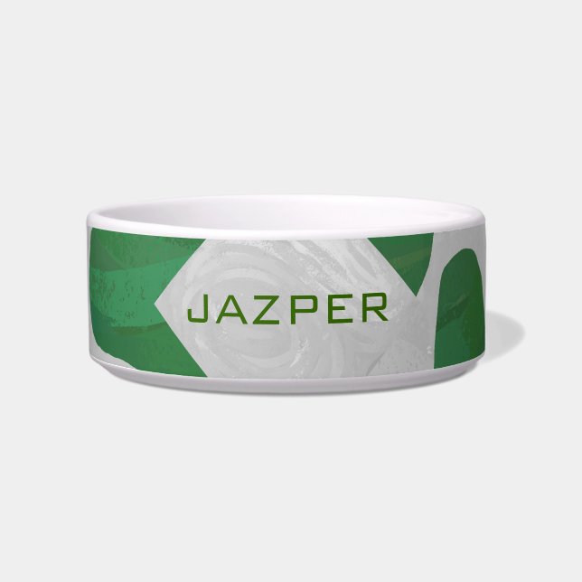 Cow Green und White Monogram Napf (Vorderseite)