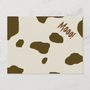 COW HAUT braune Mooo! Postkarte