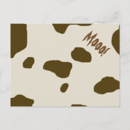 COW HAUT braune Mooo! Postkarte