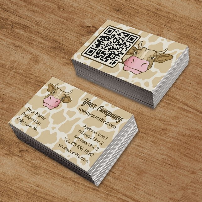 Cow Head Business Card Visitenkarte (Von Creator hochgeladen)