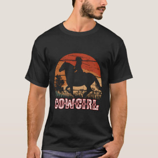 Cow Horse Riding Style Rodeo Texas Ranch T-Shirt