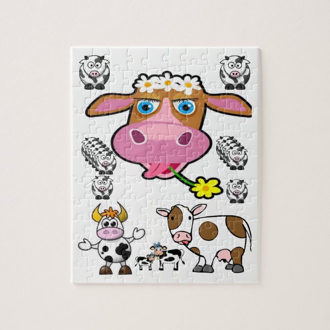 Cow Jigsaw Puzzle (Vertikal)