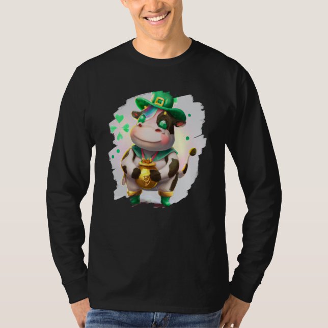 Cow Leprechaun Cows St Patricks Day  3 T-Shirt (Vorderseite)