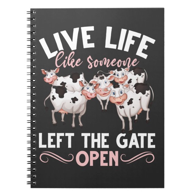 Cow Lover Farm Animal Humor Heifer Farming Joke Notizblock (Vorderseite)