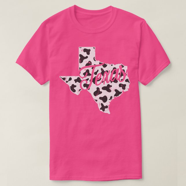 Cow Muster Bauer Männer Staat Texas T-Shirt (Design vorne)