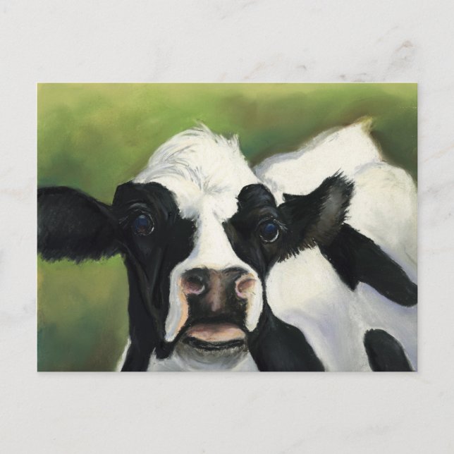 Cow Nah-Up Art Postkarte (Vorderseite)