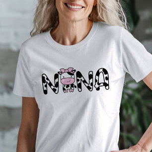 Cow Nana Oma T - Shirt für Kuh-Themed Party