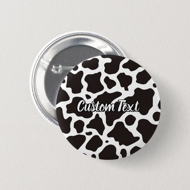 Cow Pattern Button (Vorne & Hinten)