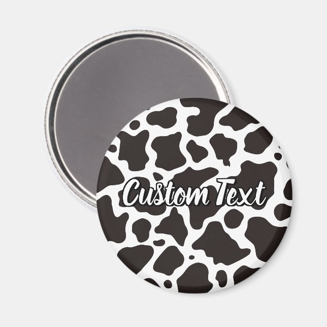 Cow Pattern Magnet (Vorderseite/Rückseite)