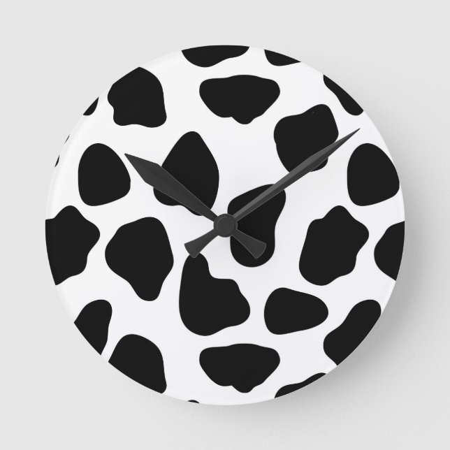 Cow pattern runde wanduhr (Vorderseite)