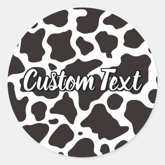 Cow Pattern Sticker (Vorderseite)