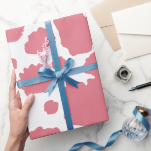 Cow Pattern Western Ändern in eine beliebige Farbe Geschenkpapier