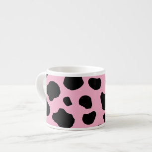 Cow Print, Cow Pattern, Cow Spots, Pink Cow Espressotasse