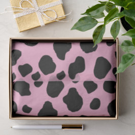 Cow Print, Cow Pattern, Cow Spots, Pink Cow Seidenpapier