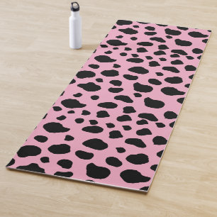 Cow Print, Cow Pattern, Cow Spots, Pink Cow Yogamatte
