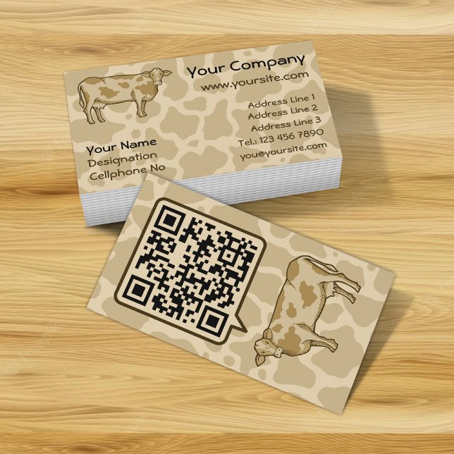Cow Profile Business Card Visitenkarte (Von Creator hochgeladen)