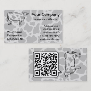 Cow Profile Business Card Visitenkarte