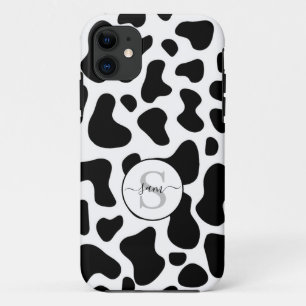 Cow Schwarz-weiß Patch Monogram Case-Mate iPhon iPhone Hülle