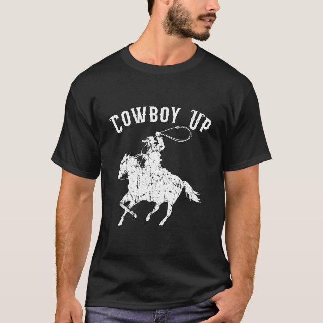 Cow Up For Rodeo Fans And Western T-Shirt (Vorderseite)