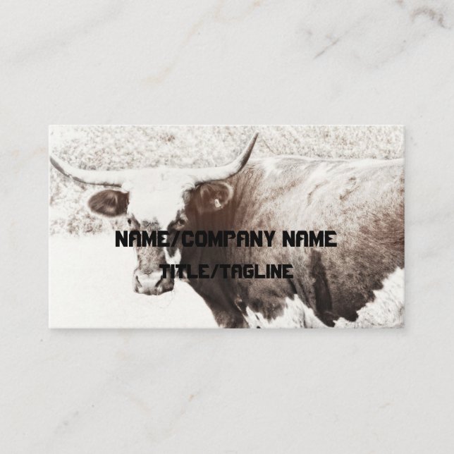 Cow-Visitenkarte Visitenkarte (Vorderseite)