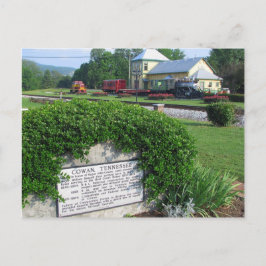 Cowan, TN Historic Train Depot Postkarte