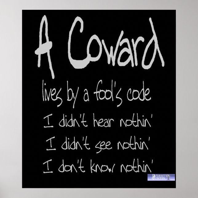 Coward's Code Poster (Vorne)