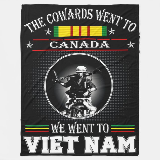 COWARDS gingen nach KANADA Fleecedecke (Vorderseite)