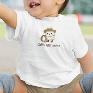 Cowboo Bereit für Rodeo - Niedlicher Cowboy Ghost Baby T-shirt