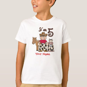 Cowboy-5. Geburtstag T-Shirt