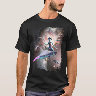 Cowboy-Alien im Weltraum T-Shirt