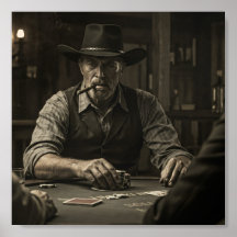 Cowboy am Pokertisch, von Natasha Us  