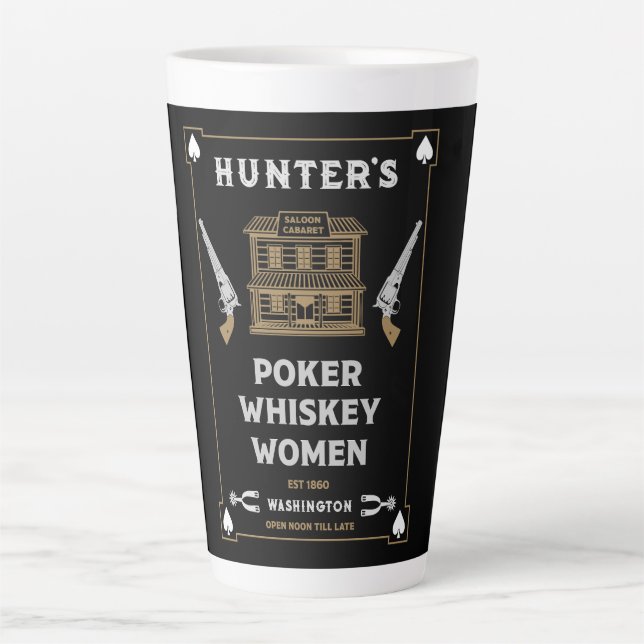 Cowboy American Frontier Saloon Milchtasse (Vorderseite)