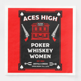 Cowboy American Frontier Saloon Serviette