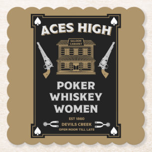 Cowboy American Frontier Saloon Untersetzer