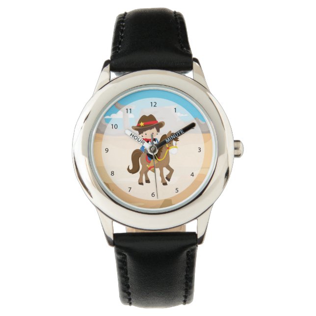 Cowboy Armbanduhr (Vorderseite)