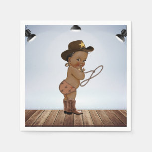 Cowboy auf dem Weg Baby Dusche Napkins Serviette