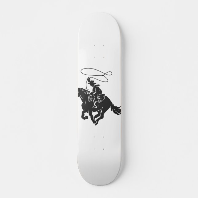 Cowboy auf einem Pferd mit Brille Skateboard (Vorne)