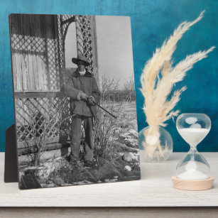 Cowboy auf kanadischer Alt-West-Bauernhof Fotoplatte