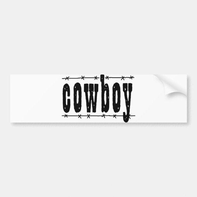 Cowboy Autoaufkleber (Vorne)