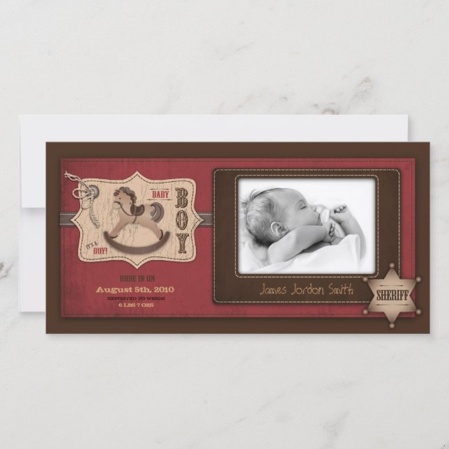 Cowboy Baby Carte photo (Devant)