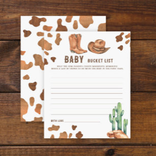 Cowboy Baby Dusche Babyschale