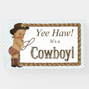 Cowboy Baby-Dusche Banner