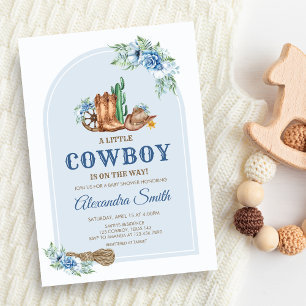 Cowboy-Baby-Party-Einladung Einladung