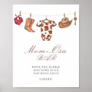 Cowboy-Baby-Party - Mimosa-Bar Poster