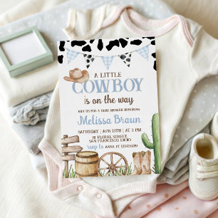 Cowboy-Baby-Shower-Einladung Einladung