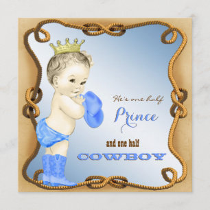 Cowboy Baby Shower Einladungen