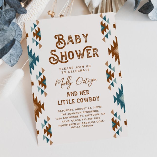 Cowboy Baby Shower Einladungen | Südwest Baby (Von Creator hochgeladen)